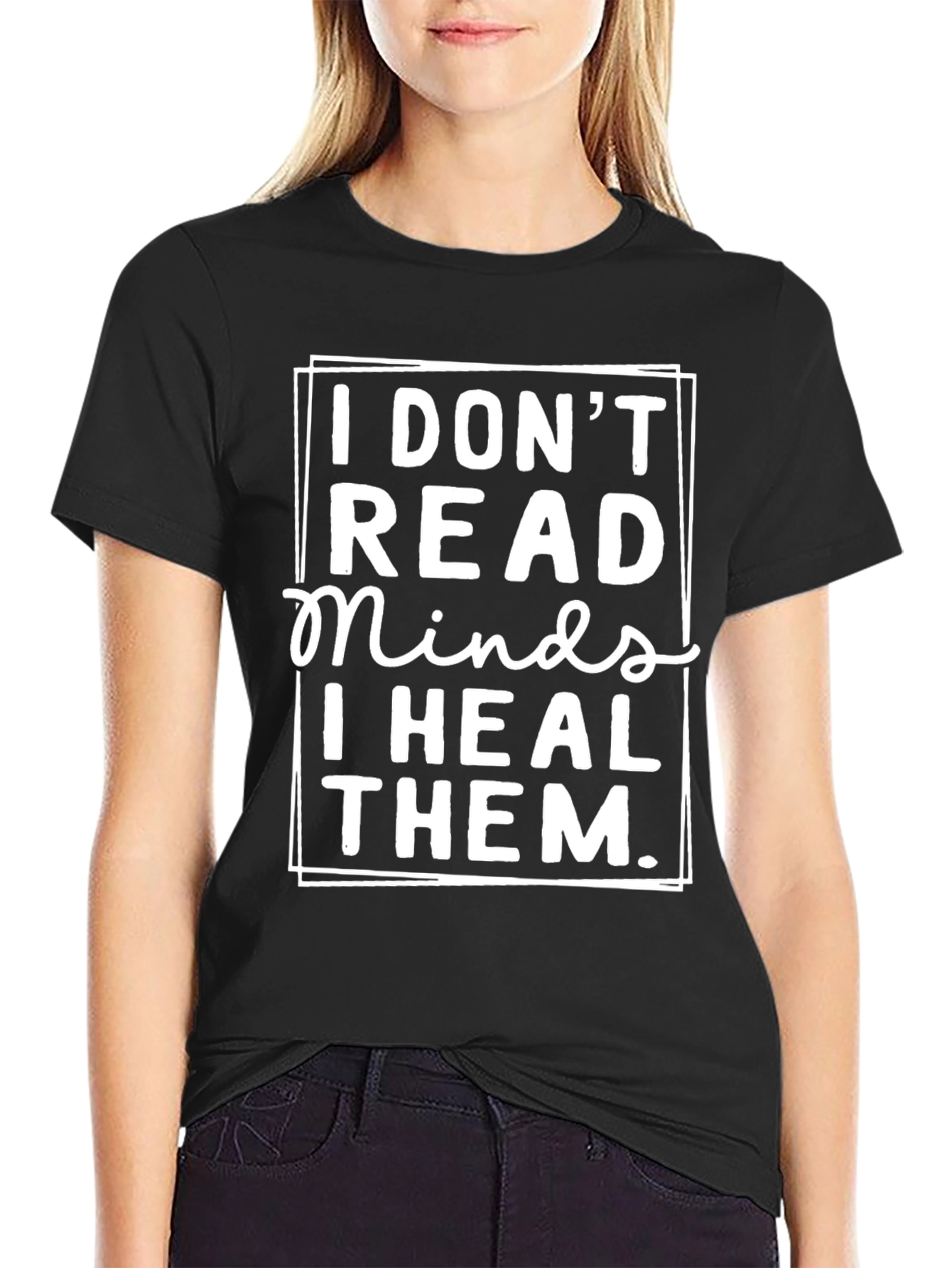 Camiseta Negra: No Leo Mentes Las Sano