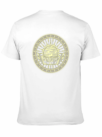 Camiseta Negra Estampada Costa Dorada
