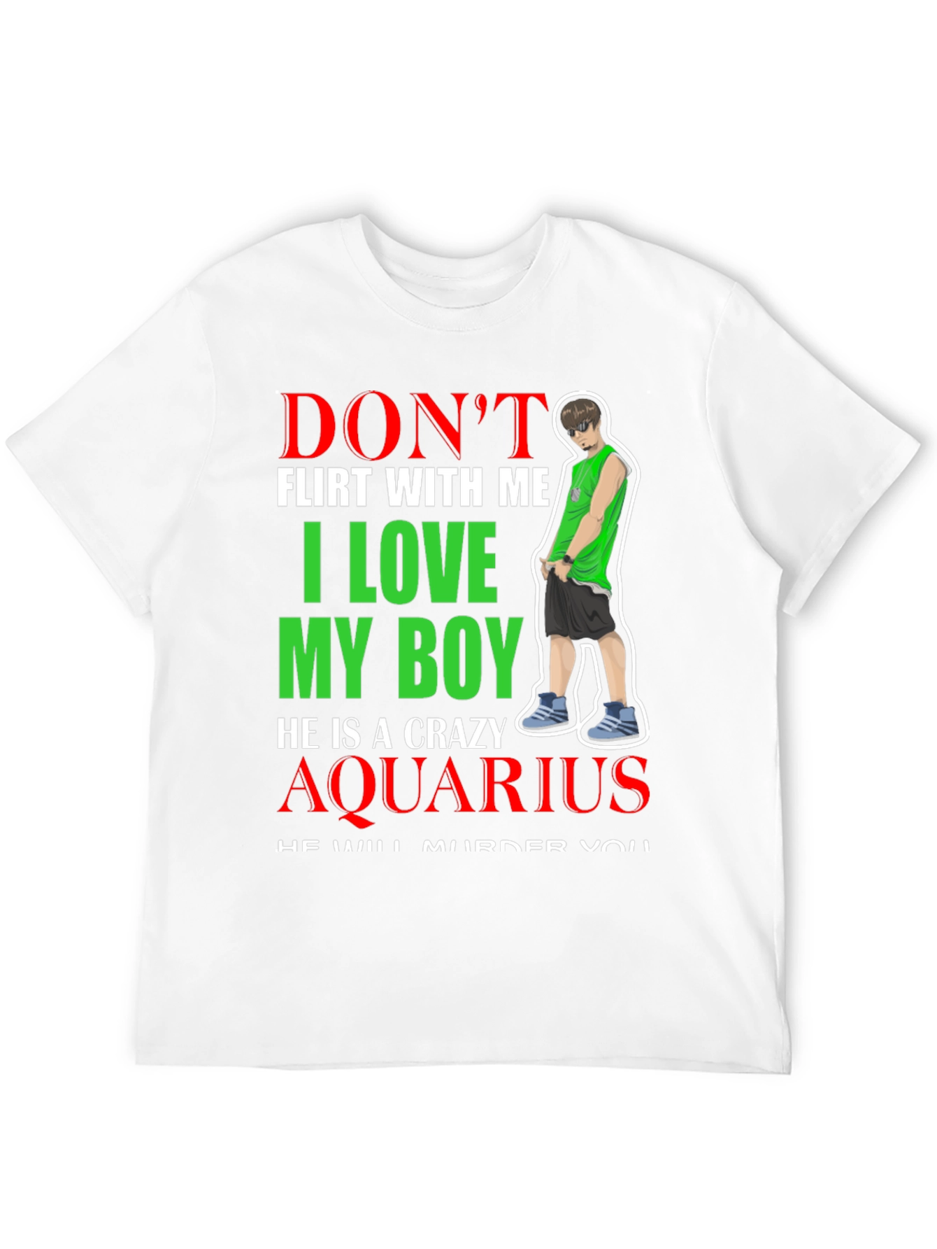 Camiseta Negra Crazy Aquarius
