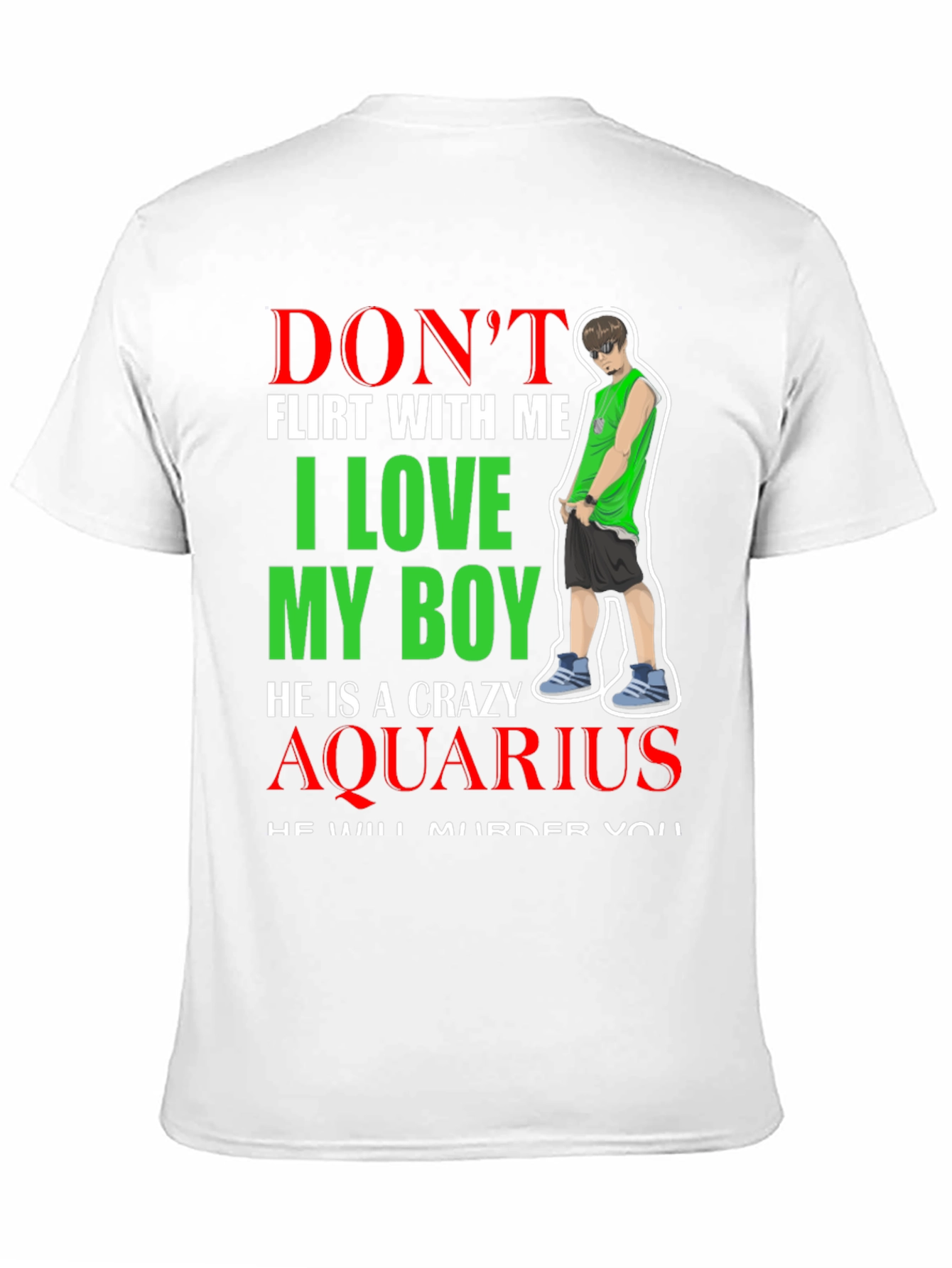 Camiseta Negra Crazy Aquarius