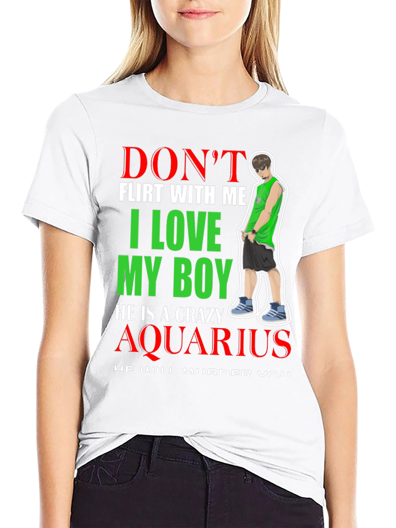 Camiseta Negra Crazy Aquarius