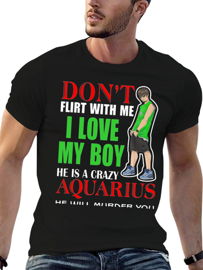 Camiseta Negra Crazy Aquarius