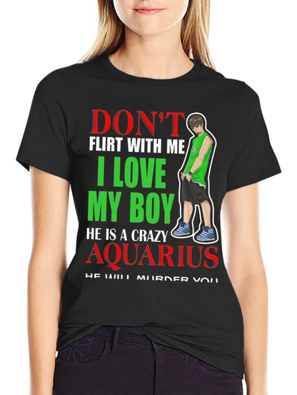Camiseta Negra Crazy Aquarius