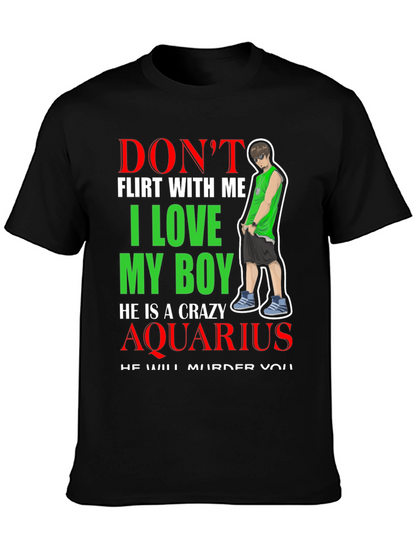Camiseta Negra Crazy Aquarius