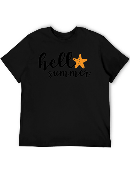 Camiseta Negra Hello Summer