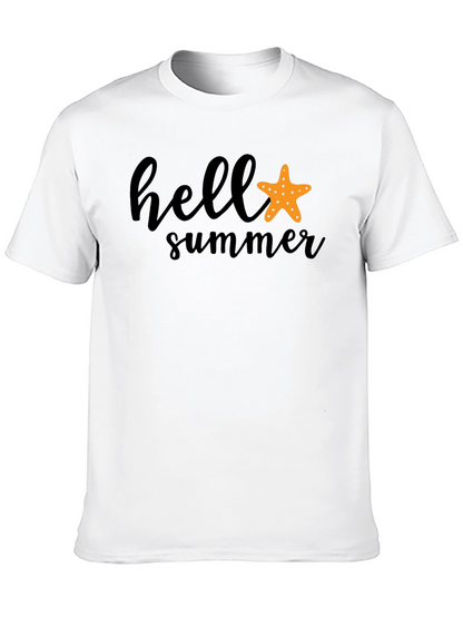 Camiseta Negra Hello Summer