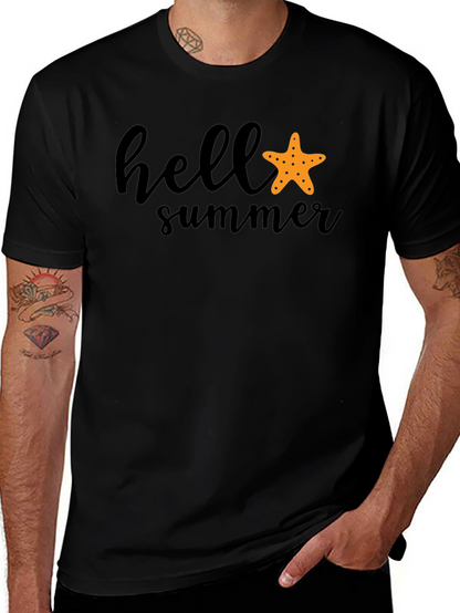Camiseta Negra Hello Summer