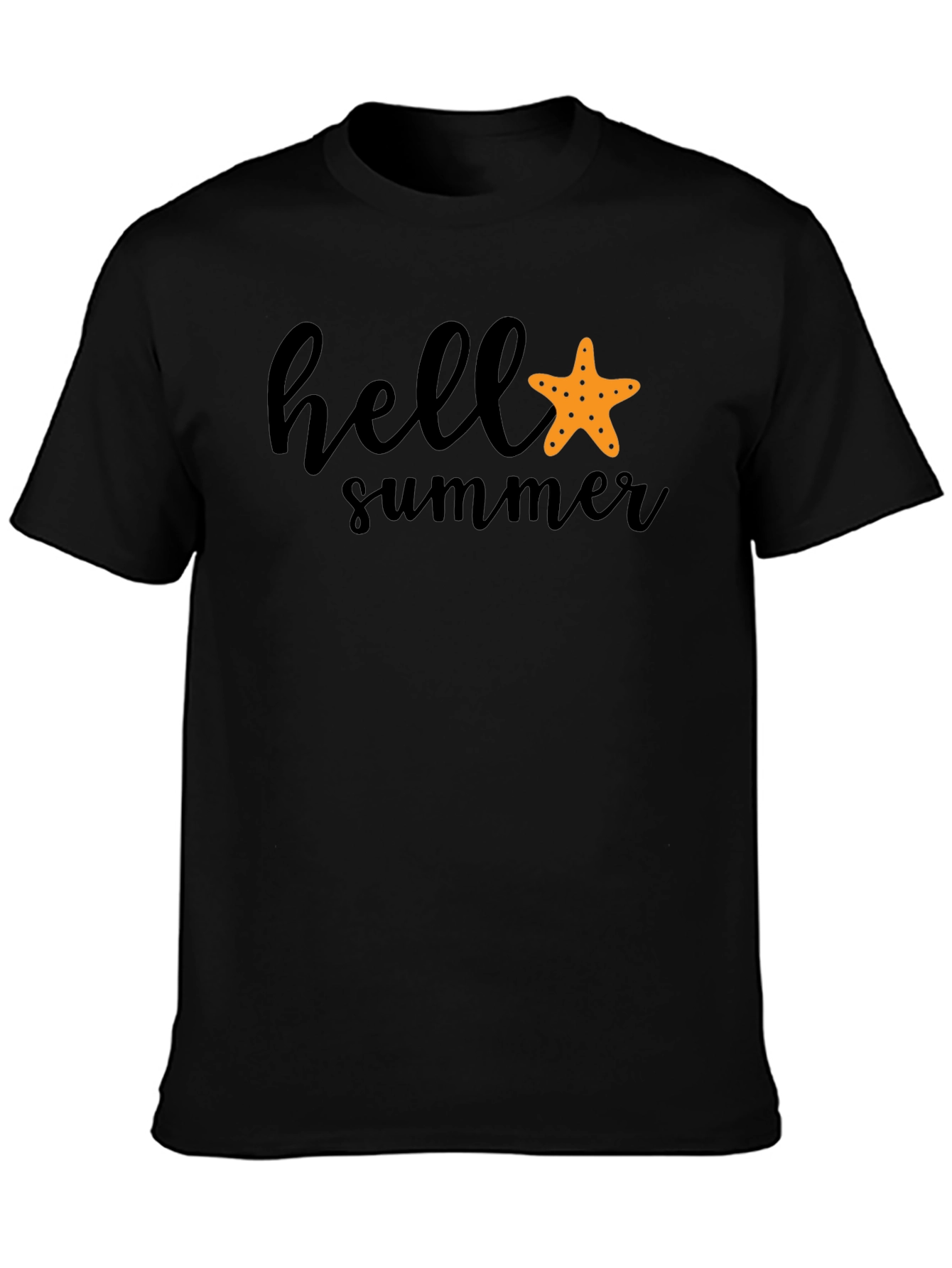 Camiseta Negra Hello Summer