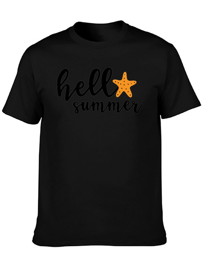 Camiseta Negra Hello Summer
