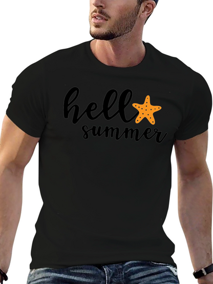 Camiseta Negra Hello Summer