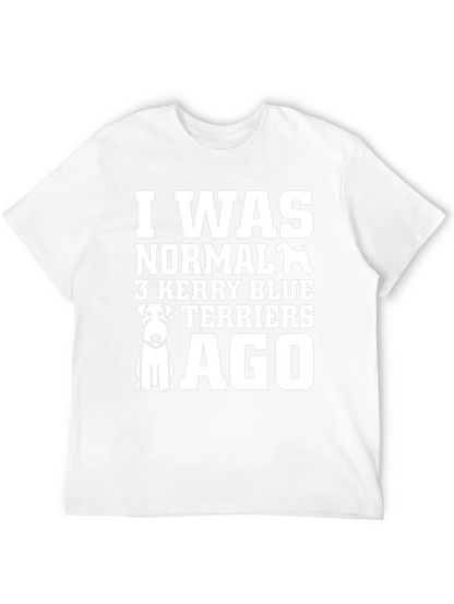 Camiseta Negra con Diseño 3 Kerry Blue Terriers Ago