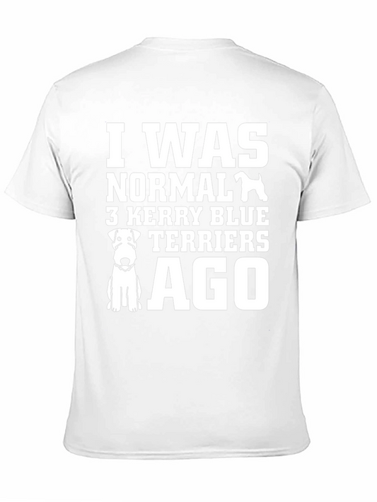 Camiseta Negra con Diseño 3 Kerry Blue Terriers Ago