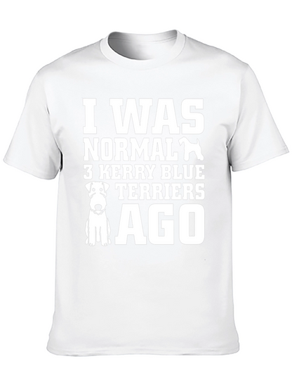 Camiseta Negra con Diseño 3 Kerry Blue Terriers Ago