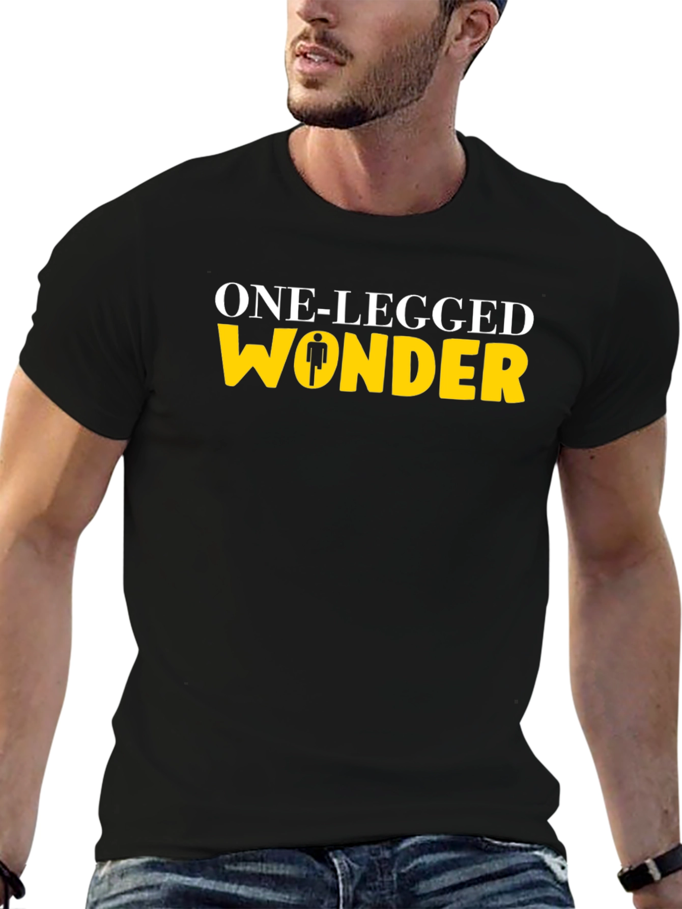 Camiseta Negra One-Legged Wonder