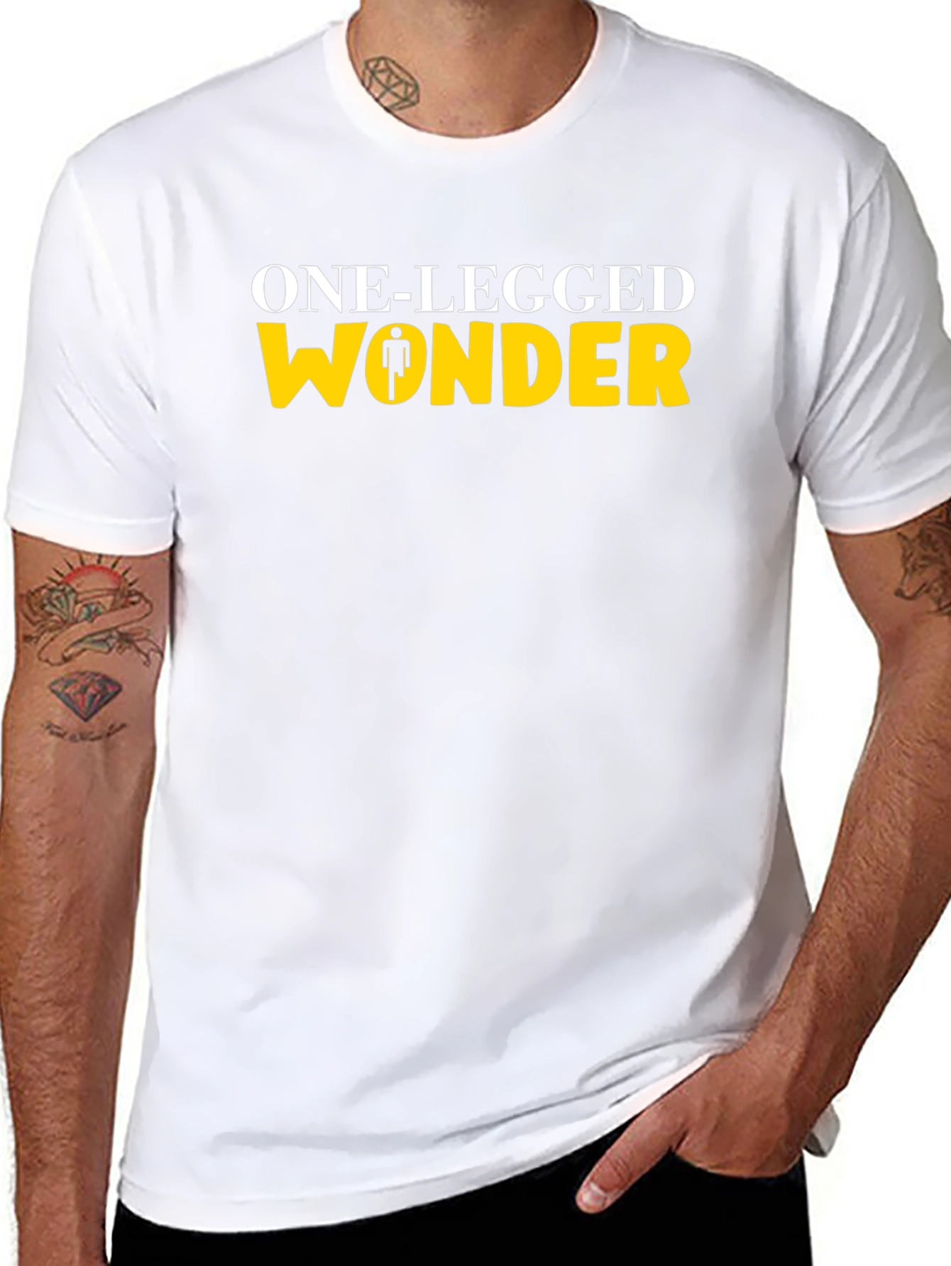 Camiseta Negra One-Legged Wonder
