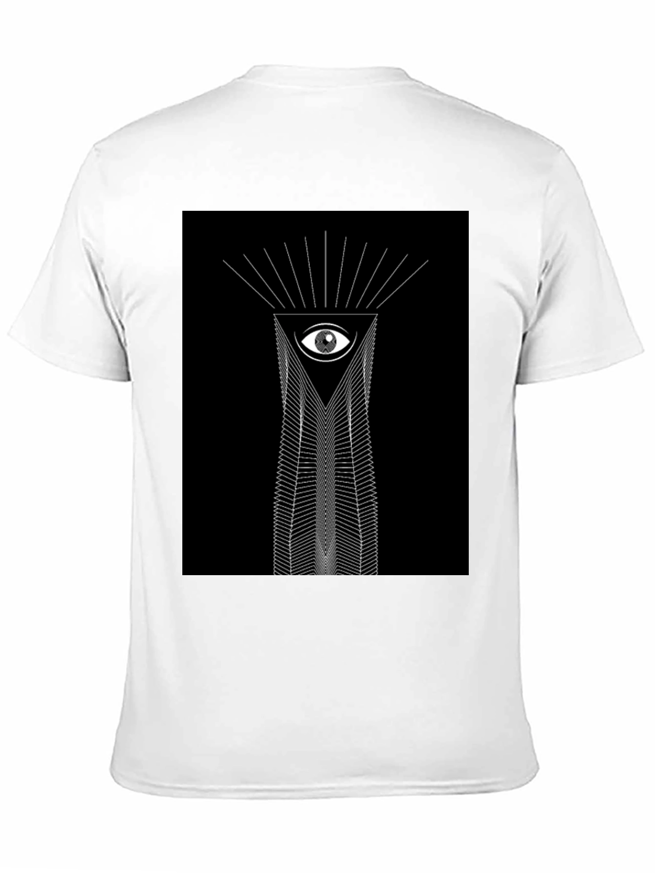 Camiseta Negra Ojo Geométrico