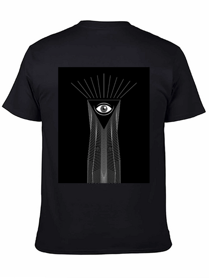 Camiseta Negra Ojo Geométrico