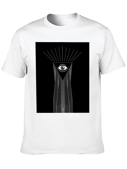 Camiseta Negra Ojo Geométrico