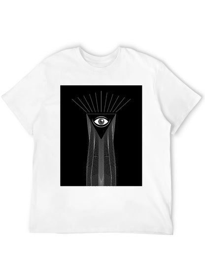 Camiseta Negra Ojo Geométrico