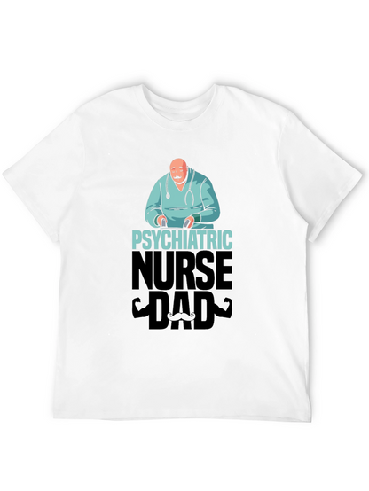 Camiseta Negra: Papá Enfermero Psiquiátrico