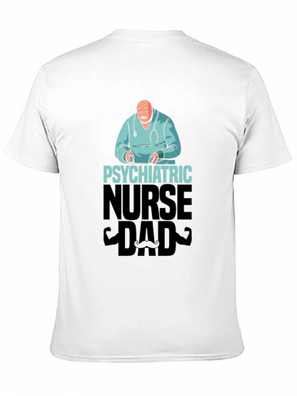 Camiseta Negra: Papá Enfermero Psiquiátrico