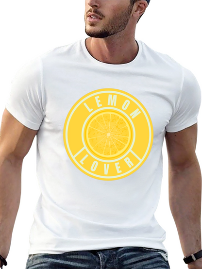 Camiseta Negra Lemon Lover para Hombre