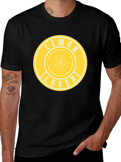Camiseta Negra Lemon Lover para Hombre