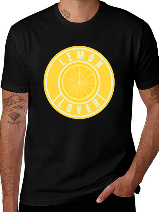 Camiseta Negra Lemon Lover para Hombre