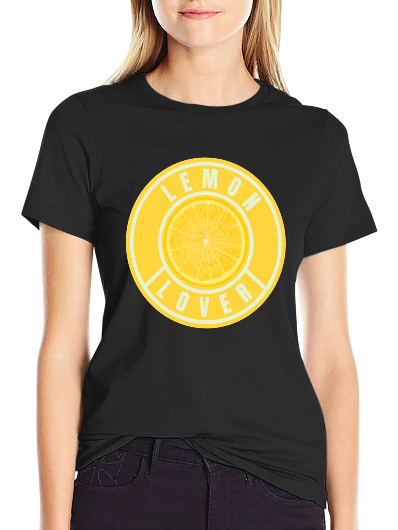 Camiseta Negra Lemon Lover para Hombre