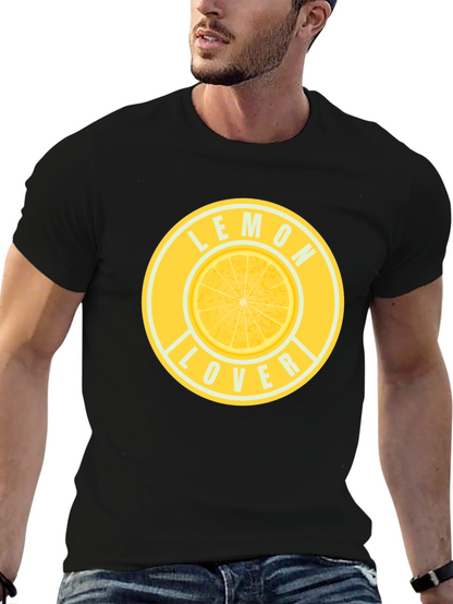 Camiseta Negra Lemon Lover para Hombre
