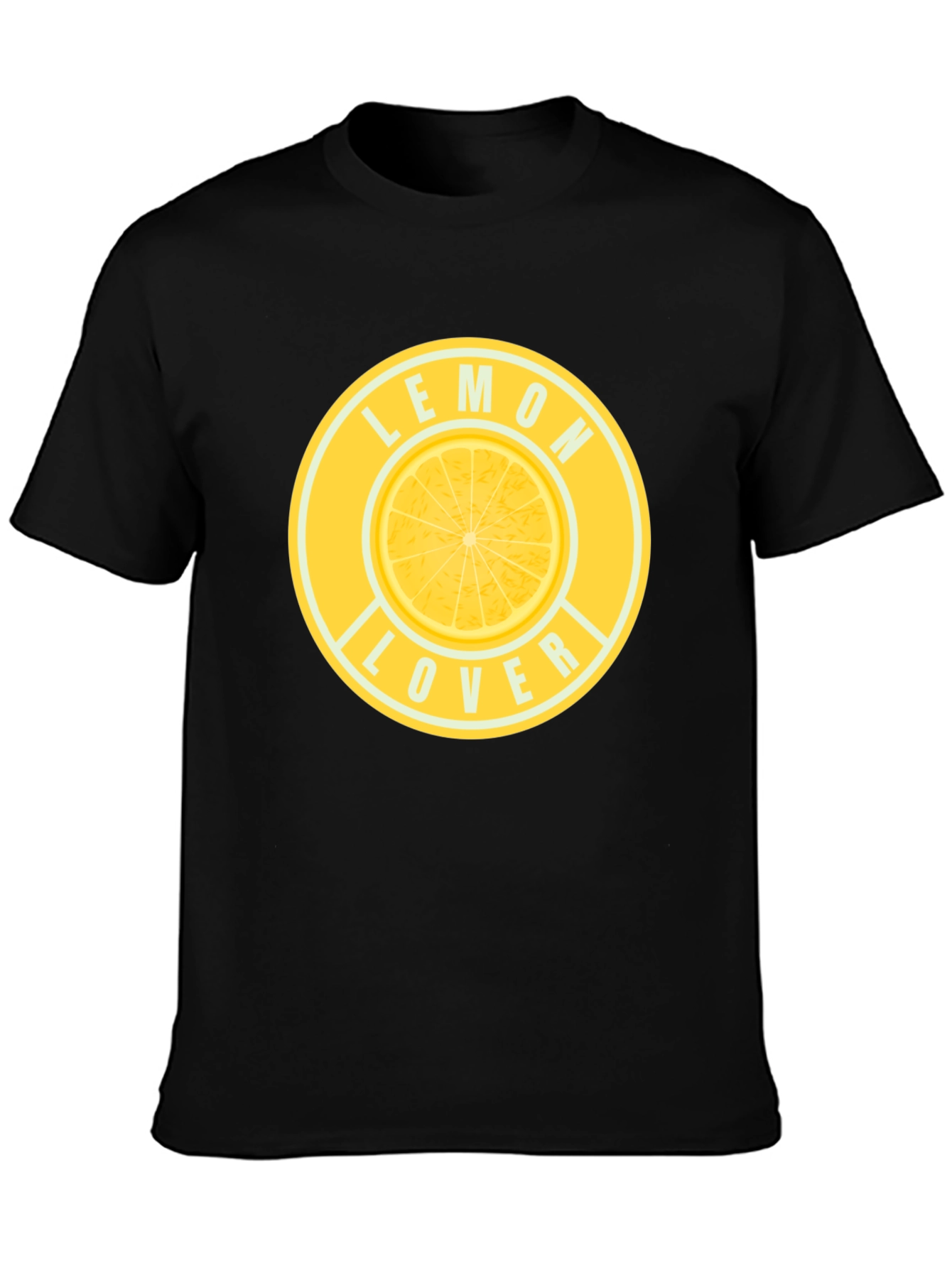 Camiseta Negra Lemon Lover para Hombre