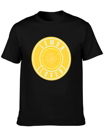 Camiseta Negra Lemon Lover para Hombre