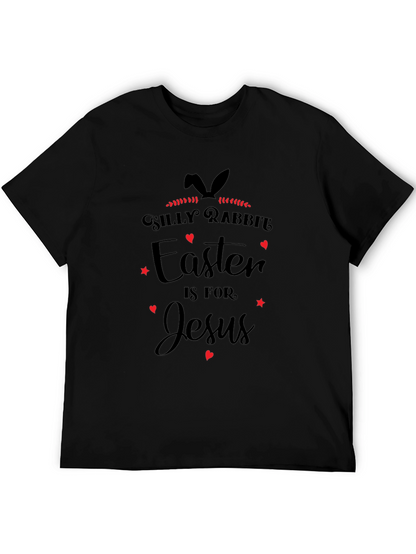 Camiseta Negra Easter is for Jesus