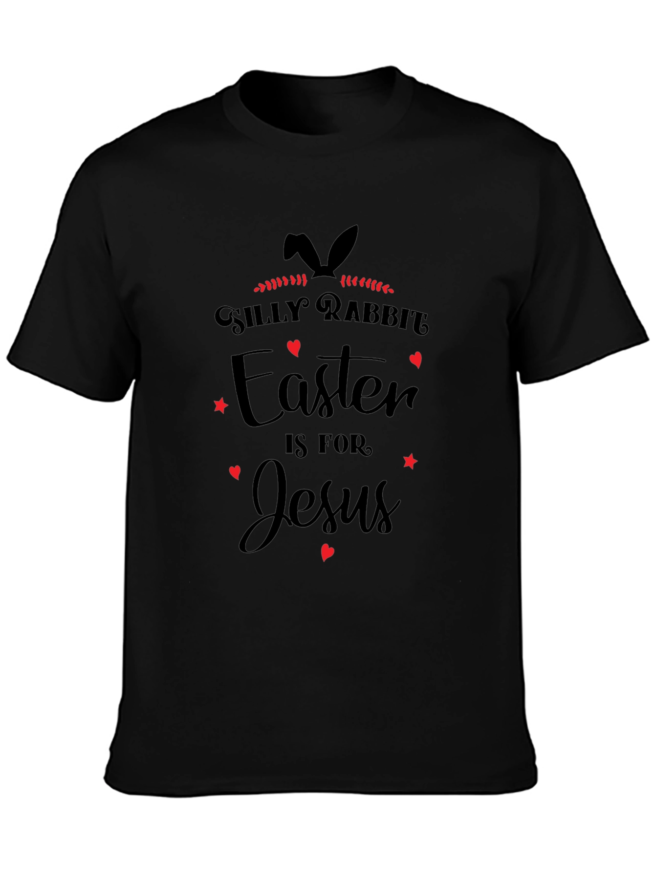 Camiseta Negra Easter is for Jesus