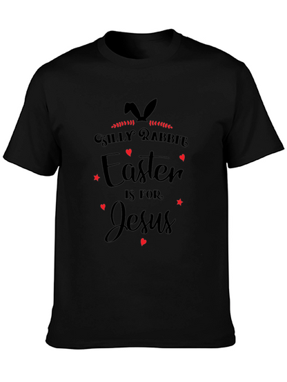 Camiseta Negra Easter is for Jesus