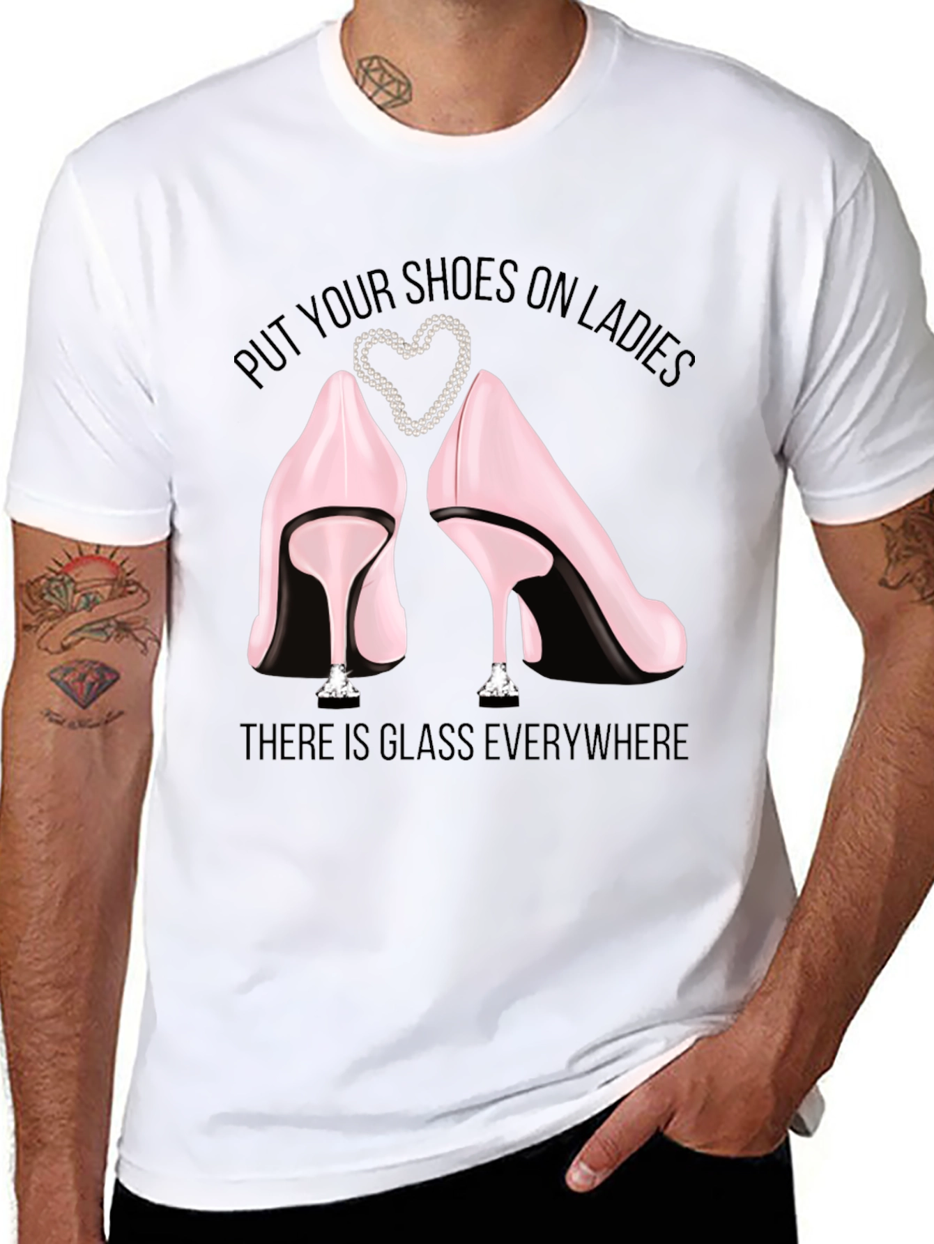 Camiseta Tacones y Vidrio