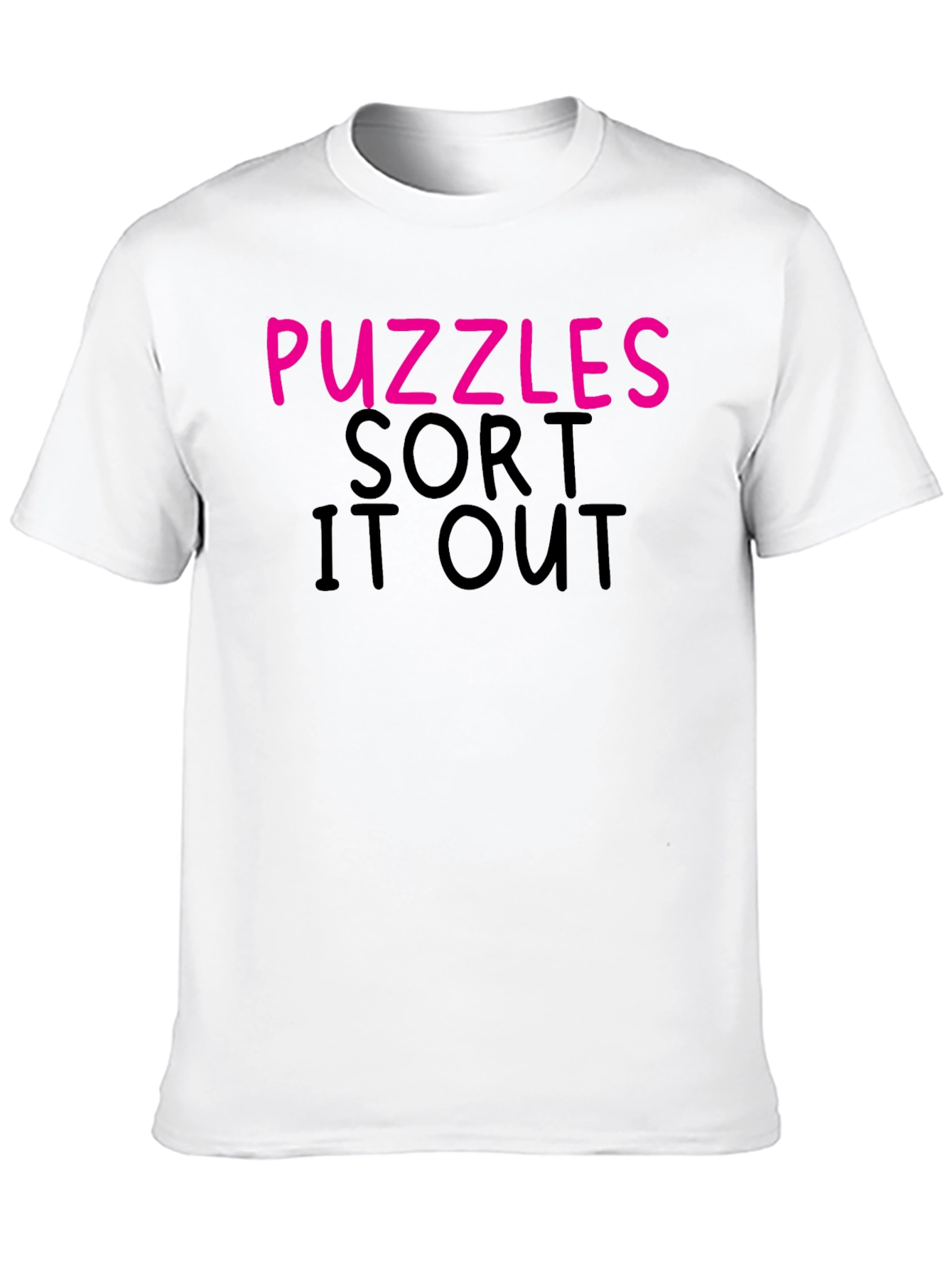 Camiseta Negra Puzzles Sort It Out