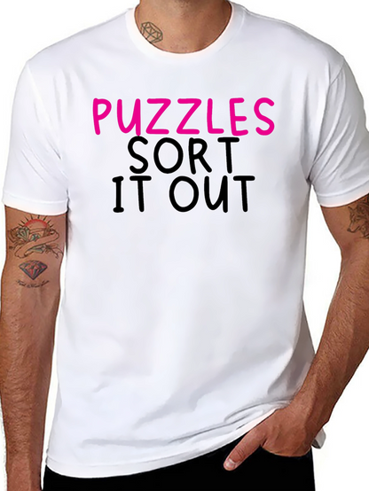 Camiseta Negra Puzzles Sort It Out