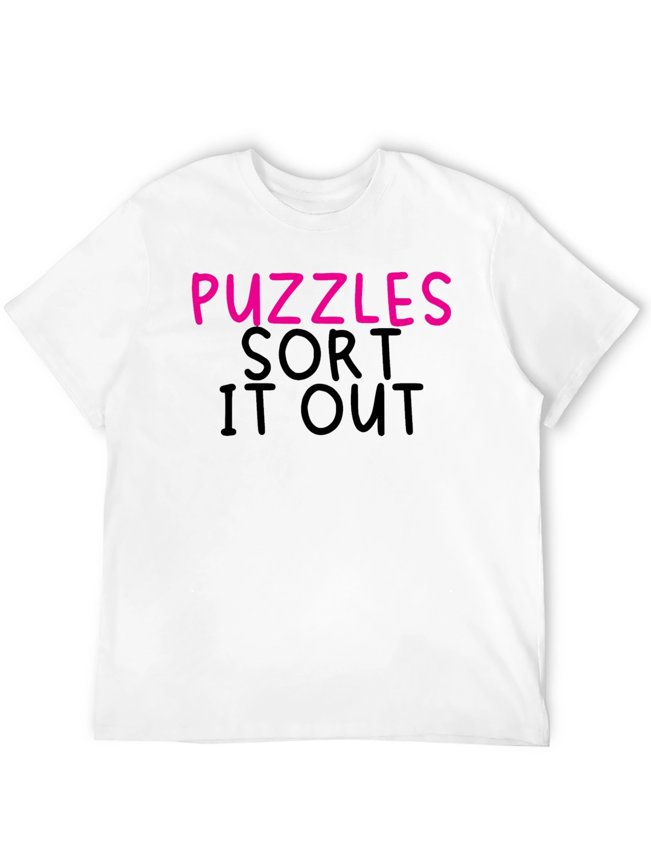 Camiseta Negra Puzzles Sort It Out