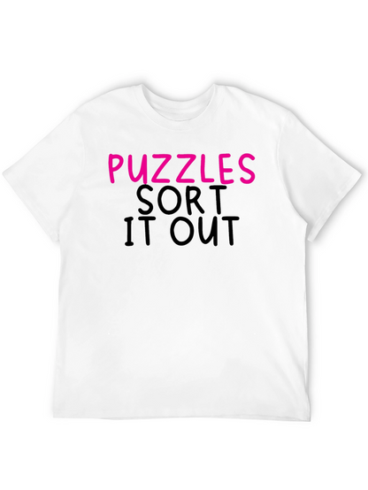 Camiseta Negra Puzzles Sort It Out