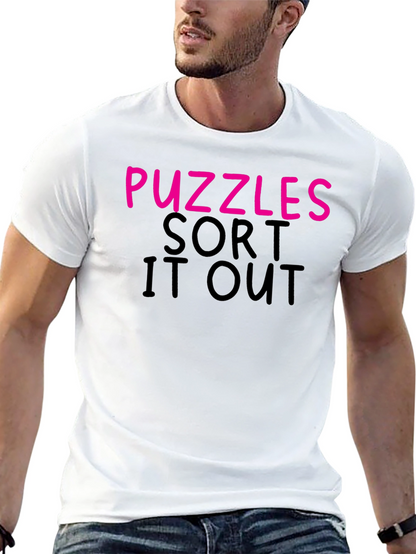 Camiseta Negra Puzzles Sort It Out