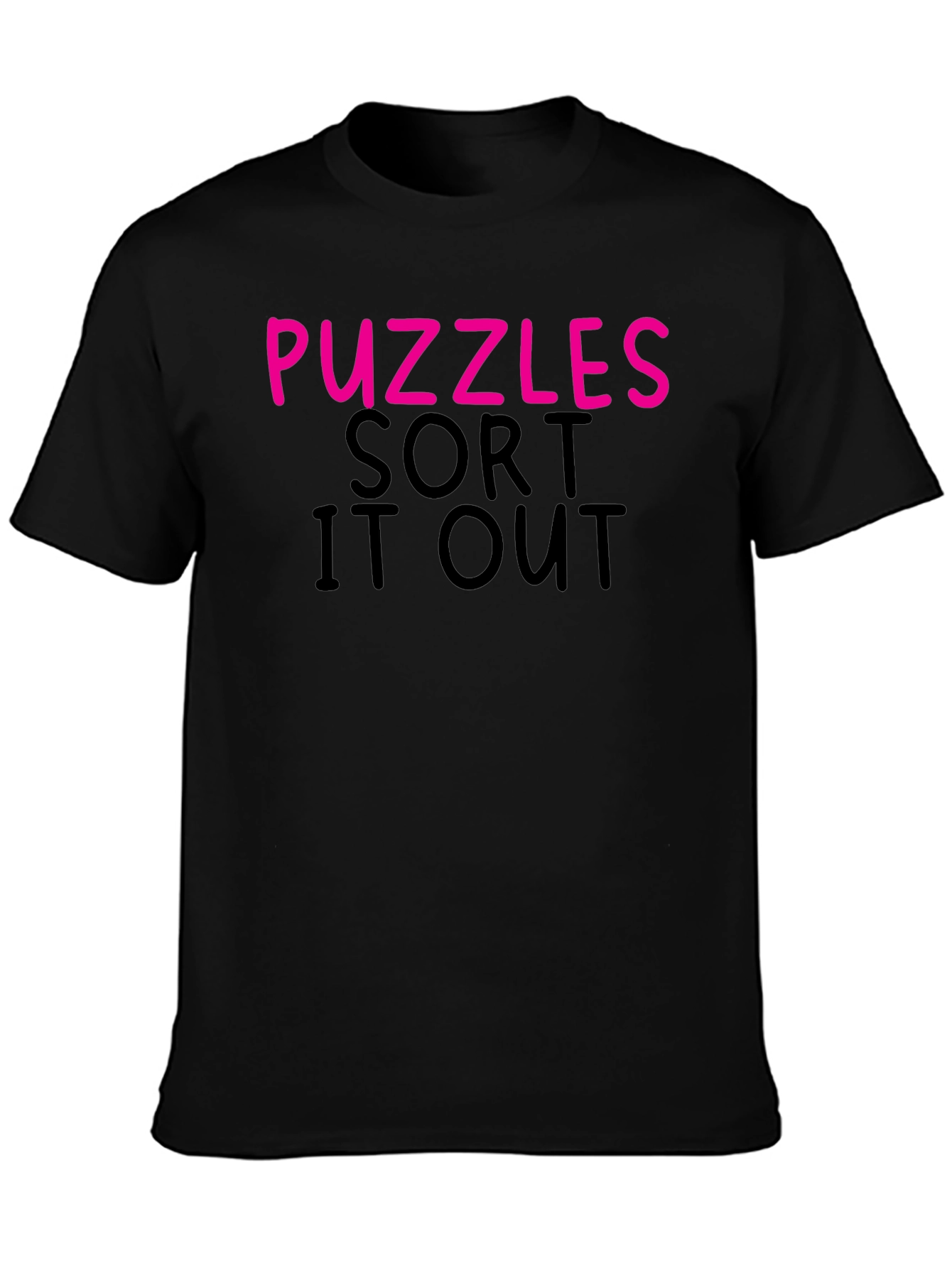 Camiseta Negra Puzzles Sort It Out