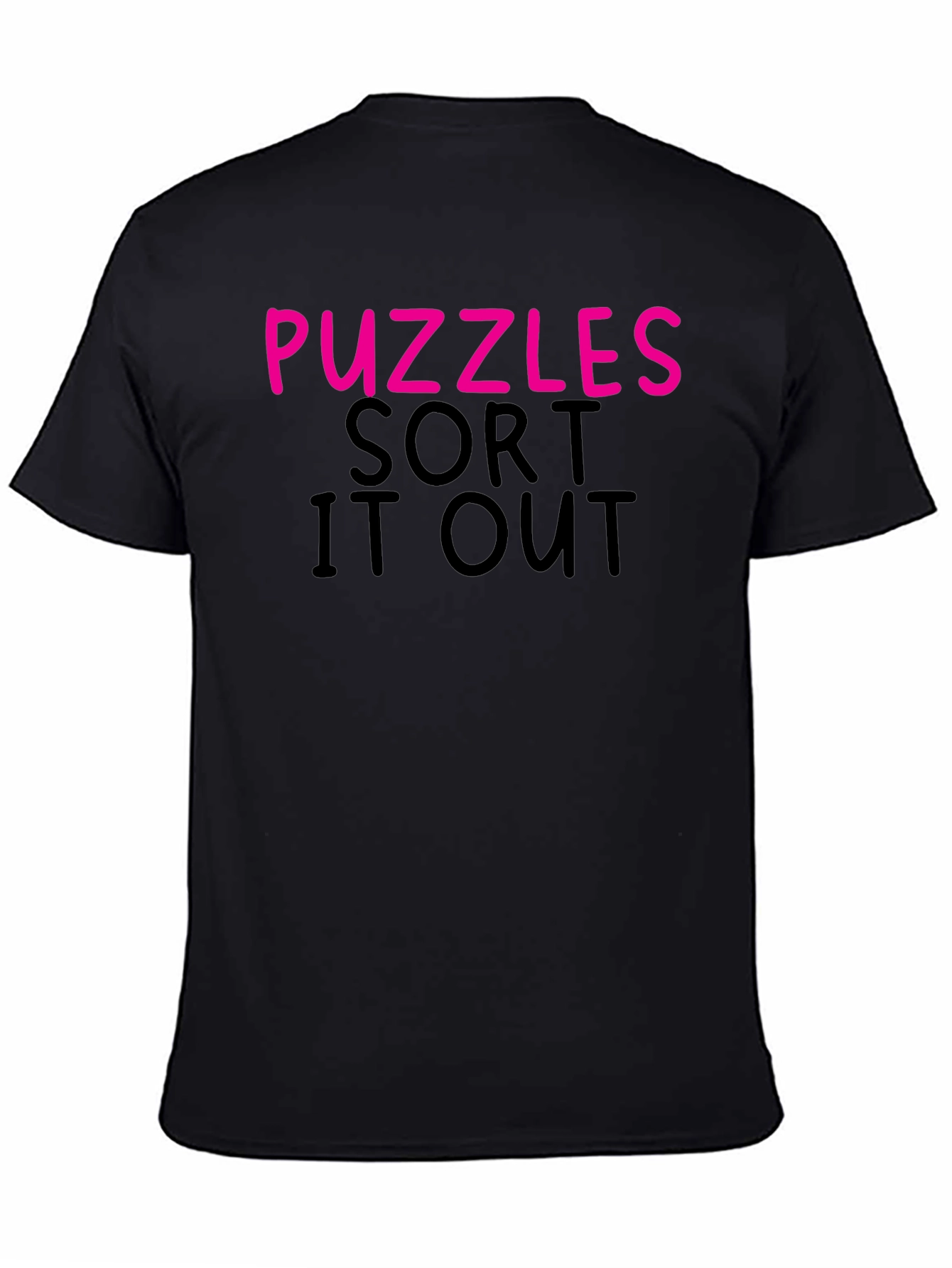 Camiseta Negra Puzzles Sort It Out