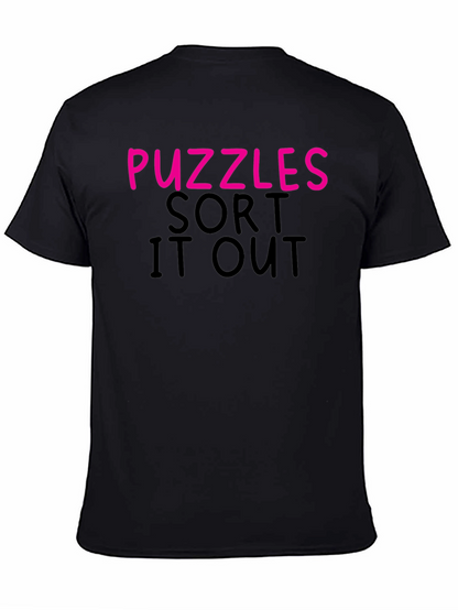 Camiseta Negra Puzzles Sort It Out