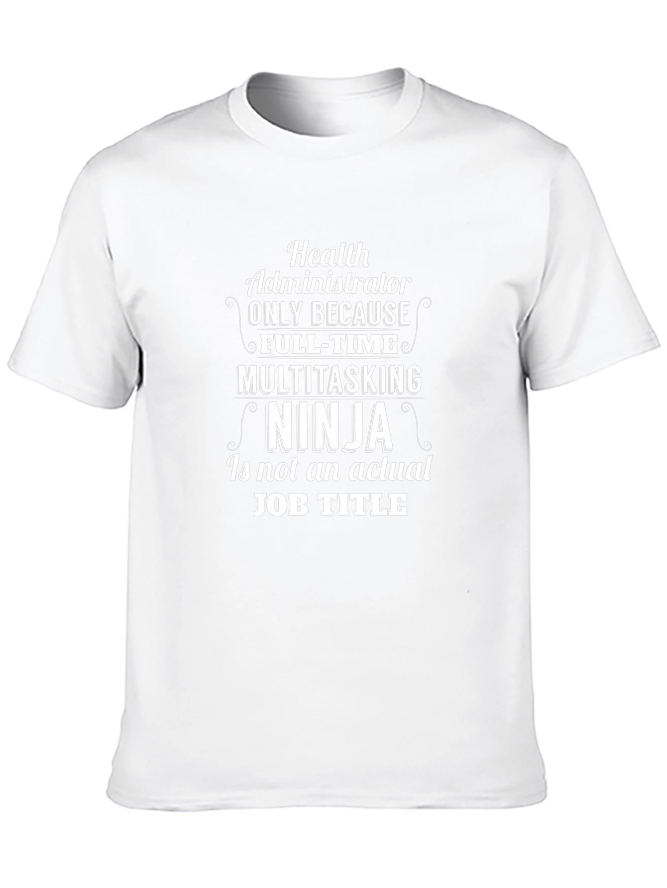 Camiseta Negra Ninja Administrador de Salud
