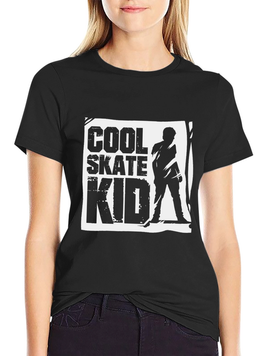 Camiseta Negra Cool Skate Kid