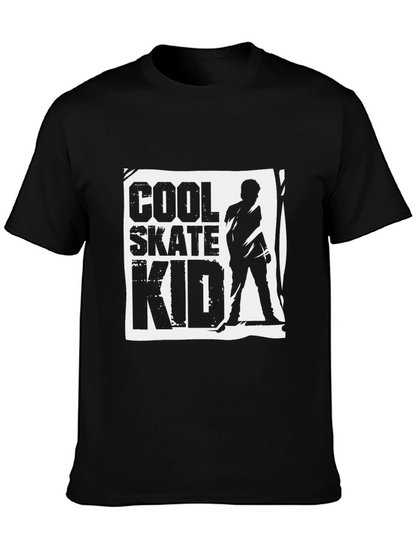 Camiseta Negra Cool Skate Kid