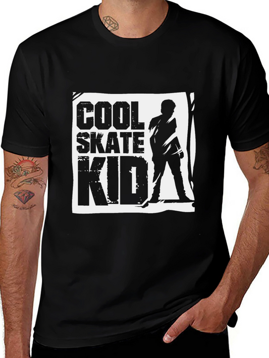 Camiseta Negra Cool Skate Kid