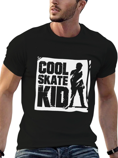 Camiseta Negra Cool Skate Kid
