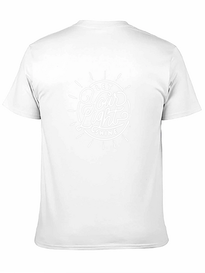Camiseta Negra con Diseño Let Your Light Shine